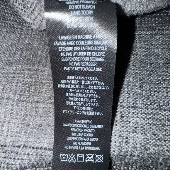 Roark Nordsman Classic Fit Charcoal Plaid Flannel Shirt Jacket w/ Elbow Patches - Picture 15 of 16